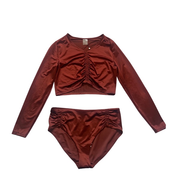 CALIA by Carrie Underwood Other - CALIA Ruched Rash Guard Two-Piece Set | Size Large NWT | Retail $100+